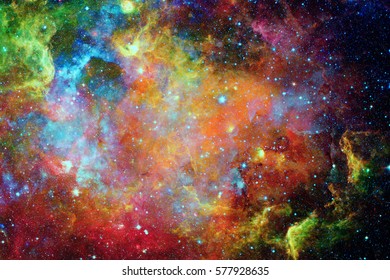 Galaxy and nebula. Elements of this Image Furnished by NASA - Powered by Shutterstock