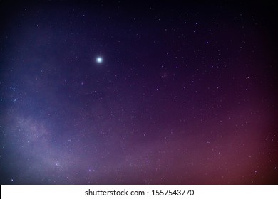 Galaxy Sky With North Star.