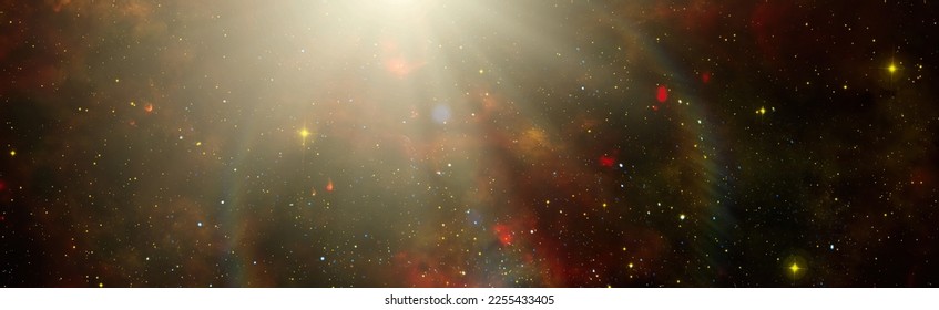 Galaxy somewhere in outer space. Cosmic wallpaper. Elements of this image furnished by NASA - Shutterstock ID 2255433405