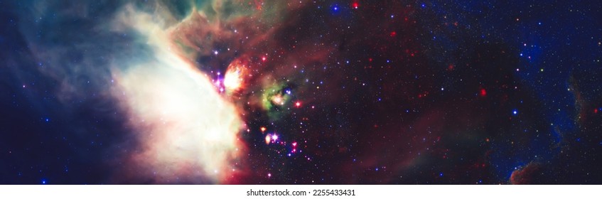 Galaxy somewhere in outer space. Cosmic wallpaper. Elements of this image furnished by NASA - Shutterstock ID 2255433431