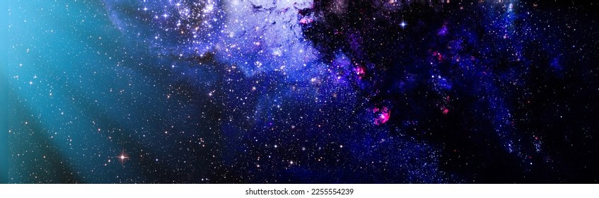 Galaxy somewhere in outer space. Cosmic wallpaper. Elements of this image furnished by NASA - Shutterstock ID 2255554239