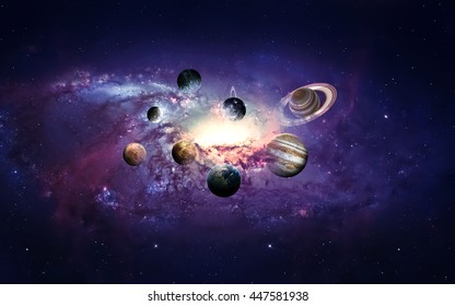 Galaxy In Space, Beauty Of Universe, Black Hole. Elements Furnished By NASA