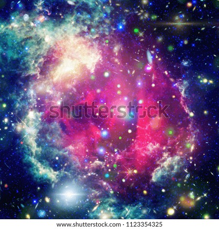 Galaxy and stardust. The elements of this image furnished by NASA.