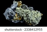 Galena and Chalcopyrite on Quartz, full image