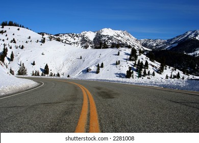 Galena Summit, Hwy 75 Between Stanley And Ketchum Idaho, Winter