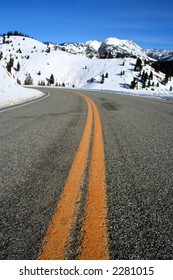 Galena Summit, Hwy 75 Between Stanley And Ketchum Idaho, Winter