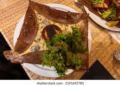 Galette Bretonne, A French Dish Consumed Throughout France. Originally From Brittany, St. Michael's Mountain