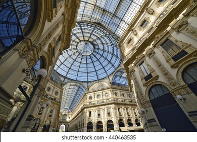 Galleria Vittorio Emanuele In Milan, Detail Of The Vault