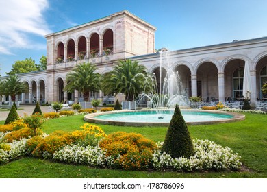 Gallery Of Mineral Springs In The Town Park. Bad Kissingen, Germany