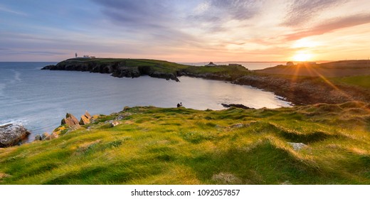 Galley Head Lighthouse at Sunset. Ardfield, Clonakilty, West Cork, Ireland. A real landmark on the Wild Atlantic Way. - Powered by Shutterstock