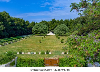 Gallipoli, Turkey - MAY 14, 2022 : The Anzac and Suvla cemeteries The eight month campaign in Gallipoli was fought by Commonwealth and French forces in an attempt to force Turkey out of the war.