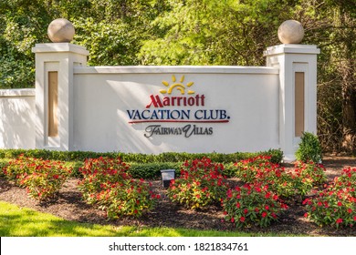 Galloway, NJ - Sept. 22, 2020: Marriott Vacation Club Fairway Villas is a vacation ownership resort near Atlantic City.