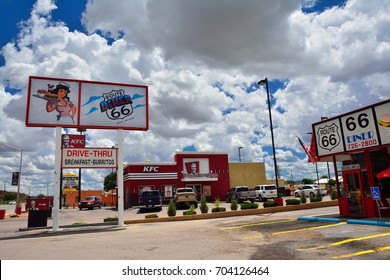 GALLUP, NEW MEXICO - JULY 22: Legendary Route 66 Diner is a classic on historic highway Route 66 on July 22, 2017 in Gallup, New Mexico