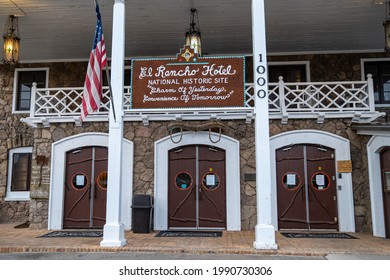 Gallup, New Mexico - May 18, 2021: The famous historic El Rancho Motel Hotel, off of Route 66