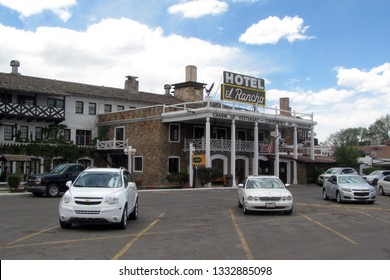 GALLUP, NEW MEXICO, USA - May 21, 2014: Historic El Rancho Hotel, built by the brother of film director D.W.Griffith. Located on old U.S. Route 66 and was temporary home for many Hollywood movie stars