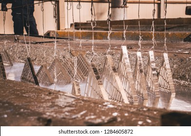 Galvanization Galvanizing Process Applying Protective Zinc Stock Photo ...