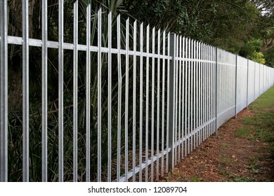 Old Wooden Palisade Fence Stock Photo - Download Image Now - iStock