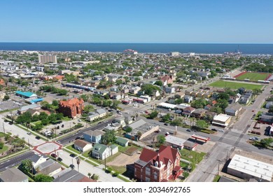 Galveston Aerial Of Old Town