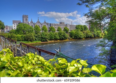 Galway, Ireland And The River Corrib.