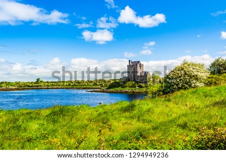 Galway, Kinvara, Ireland: Dunguaire Castle in Galway Bay, Ireland.