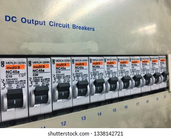 Gambang, Kuantan - 13 MAR 2019:  Distribution Board (DB) In A UPS Equipment.