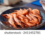 Gambas de Huelva ( shrimps from Huelva in Spain)  Spanish popular tapas