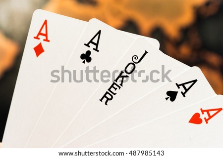 Gambling image, Joker playing card