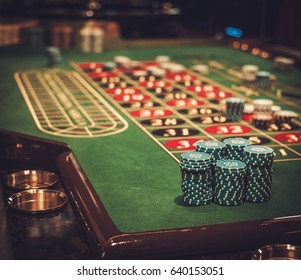 Gambling Table In Luxury Casino