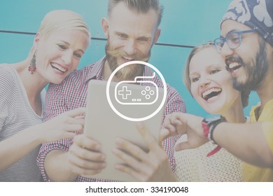 Game Controller Control Leisure Fun Technology Joystick Concept