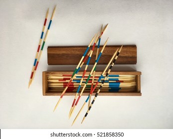 Game Mikado Shangai Wooden Sticks Box Stock Photo 521858521 | Shutterstock