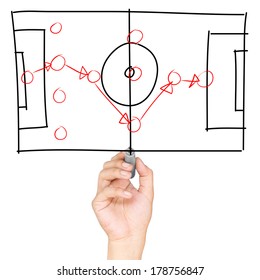 Game Plan With Hand Pointing