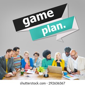 Game Plan Planning Strategy Direction Goal Solution Concept