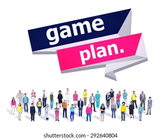 Game Plan Planning Strategy Direction Goal Solution Concept