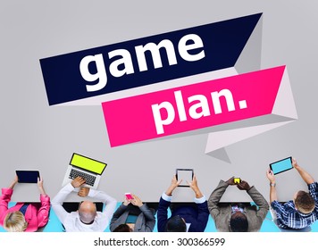 Game Plan Planning Strategy Direction Goal Solution Concept