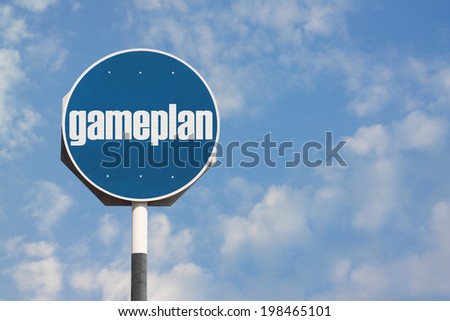 Game Plan Sign