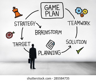 Game Plan Strategy Planning Tactic Target Concept