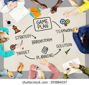 Game Plan Strategy Planning Tactic Target Concept