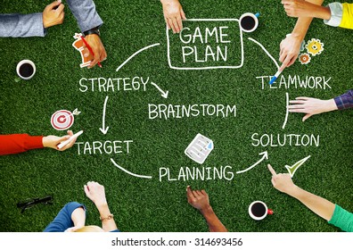 Game Plan Strategy Planning Tactic Target Concept