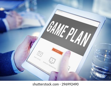 Game Plan Strategy Tactic Planning Vision Concept