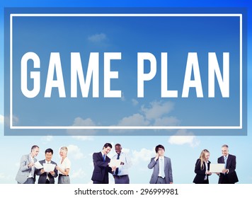 Game Plan Strategy Tactic Planning Vision Concept