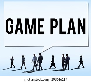 Game Plan Strategy Tactic Planning Vision Concept