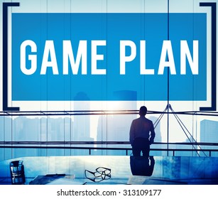 Game Plan Strategy Tactic Planning Vision Concept