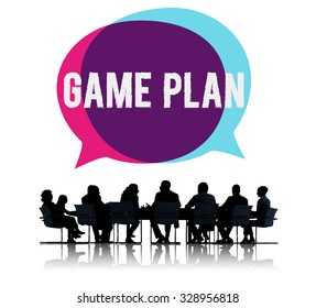 Game Plan Strategy Tactic Planning Vision Concept