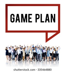 Game Plan Strategy Tactic Planning Vision Concept