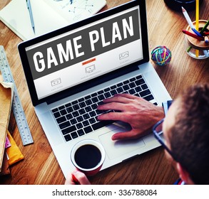 Game Plan Strategy Tactic Planning Vision Concept