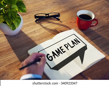 Game Plan Strategy Tactic Planning Vision Concept