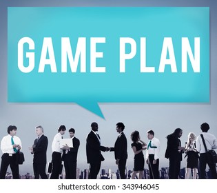 Game Plan Strategy Tactic Planning Vision Concept