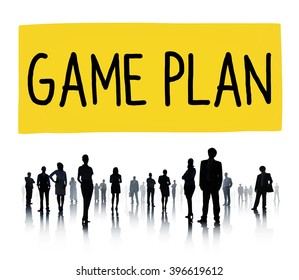 Game Plan Strategy Tactic Planning Vision Concept