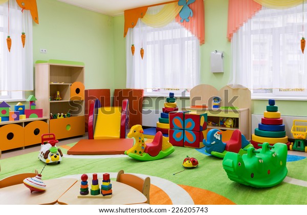 Game Room Kindergarten Interior New Premises Stock Photo