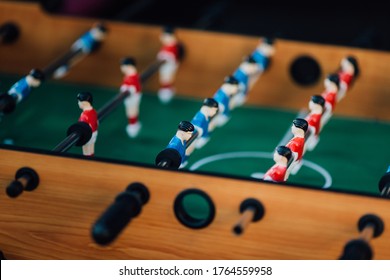 
Game Of Table Football Close Up